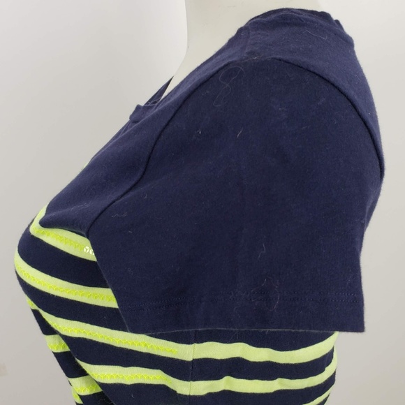 Gap Top size XS Blue Stripe Short Sleeve - Picture 5 of 7